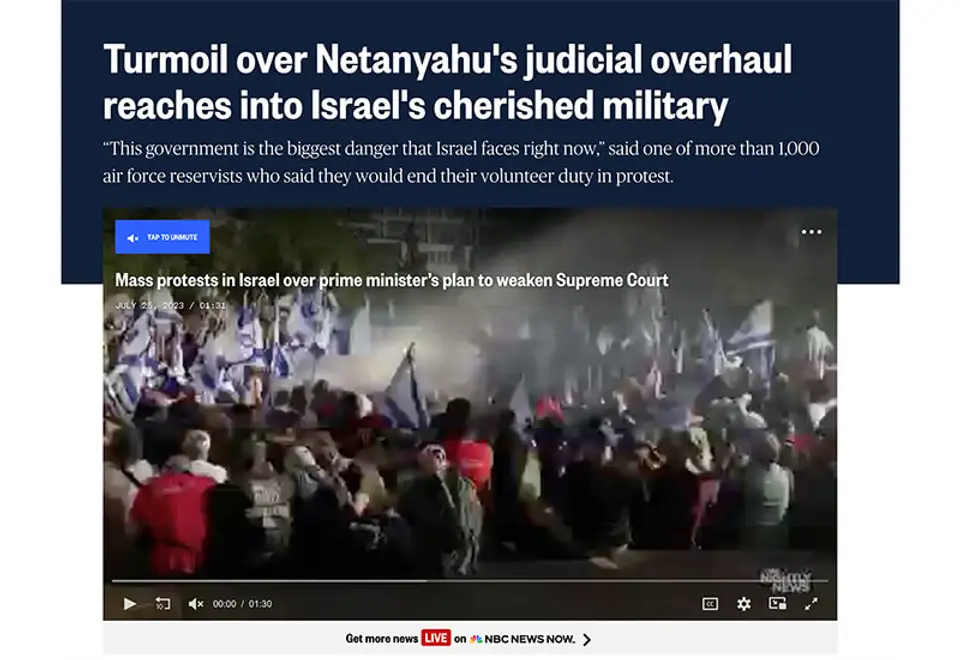 NBC: On The Controversial Judicial Reform in Israel