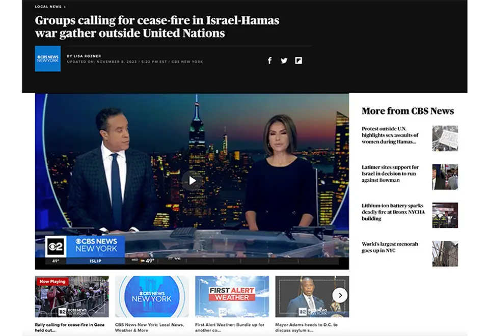 CBS News: On Israel-Hamas War - Why a Ceasefire is a Disaster