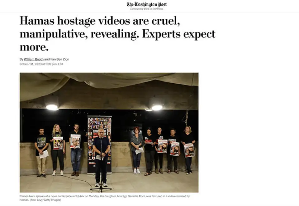 Israeli-Hamas War: Hamas Hostage Videos are Cruel and Manipulative