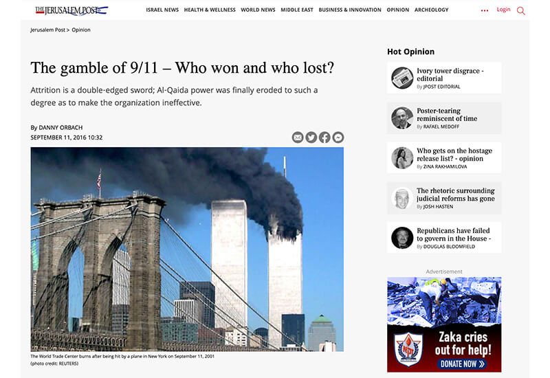 The gamble of 9/11 – Who won and who lost?