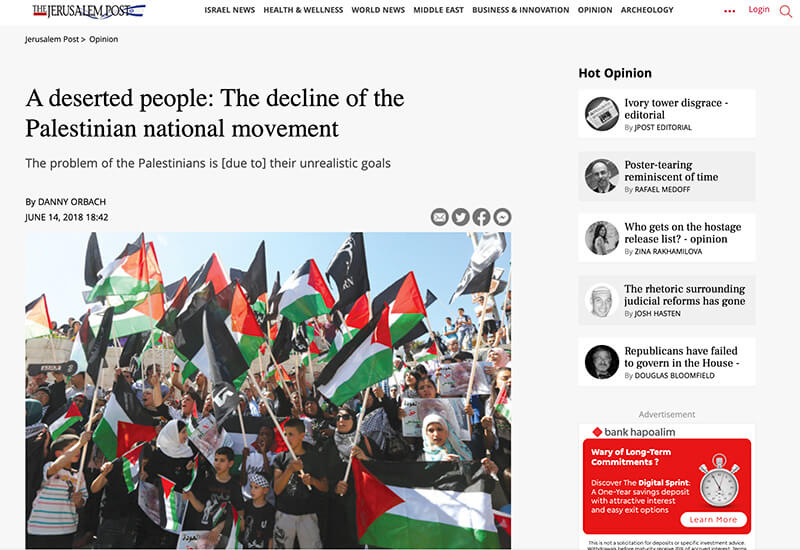 A deserted people: The decline of the Palestinian national movement